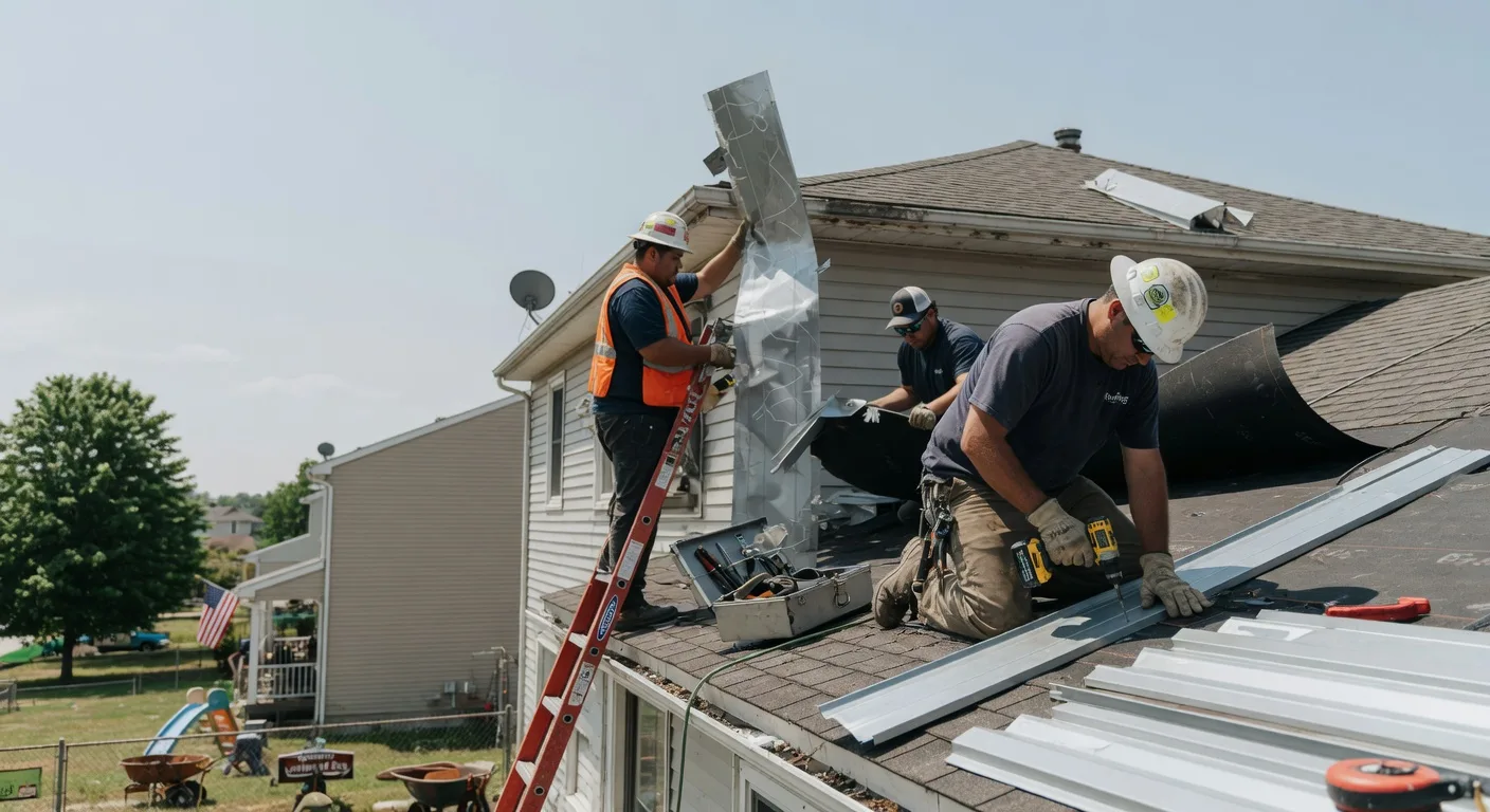 Storm Damage Metal Roof Repair in Montague, NJ